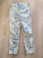 Yaya Chino Maat 38 Botanische Print, Maat 38/40 (M), Blauw, Ophalen of Verzenden, Zo goed als nieuw