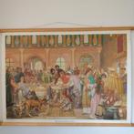 Schoolplaat Aan het hof van Karel de Grote, Ophalen of Verzenden, Geschiedenis