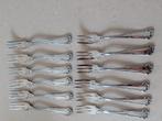 12 Wellner Gebaksvorkjes Verzilverd, Antiek en Kunst, Antiek | Bestek, Ophalen