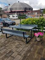 Picknicktafel, tuintafel, terras tafel, Picknicktafels, Ophalen, Gebruikt, Rechthoekig, Hout