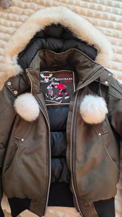 moose knuckles maat s, Kleding | Dames, Jassen | Winter, Zo goed als nieuw, Groen, Ophalen of Verzenden