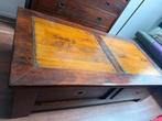 Karaktervolle houten salontafel met lades, Huis en Inrichting, Tafels | Salontafels, Ophalen, Gebruikt, 100 tot 150 cm, Eikenhout