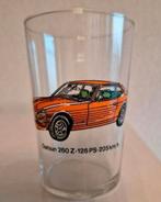 Vintage auto glas Datsun 260 Z, Verzamelen, Glas en Borrelglaasjes, Ophalen of Verzenden, Zo goed als nieuw, Frisdrankglas