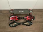 1 skate/longboard en 2 waveboards, Ophalen of Verzenden, Gebruikt, Skateboard, Longboard