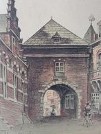 Hendrik Klijn Klyn prent 1895 De Vijgendam, Antiek en Kunst, Ophalen of Verzenden