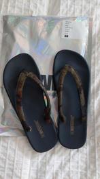 Nieuwe Flip flop slippers (leren banden) camouflage  maat 38, Nieuw, Slippers, Ophalen of Verzenden