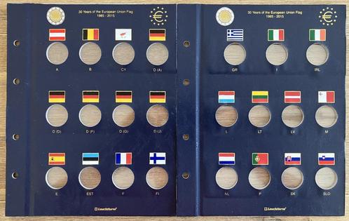 Vista Euro muntbladen '30 jaar Europese vlag 1995 - 2015 ', Postzegels en Munten, Munten en Bankbiljetten | Toebehoren, Overige typen