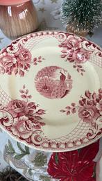 Vintage Société Céramique Maastricht Bord Peacock, Antiek en Kunst, Antiek | Servies los, Ophalen of Verzenden