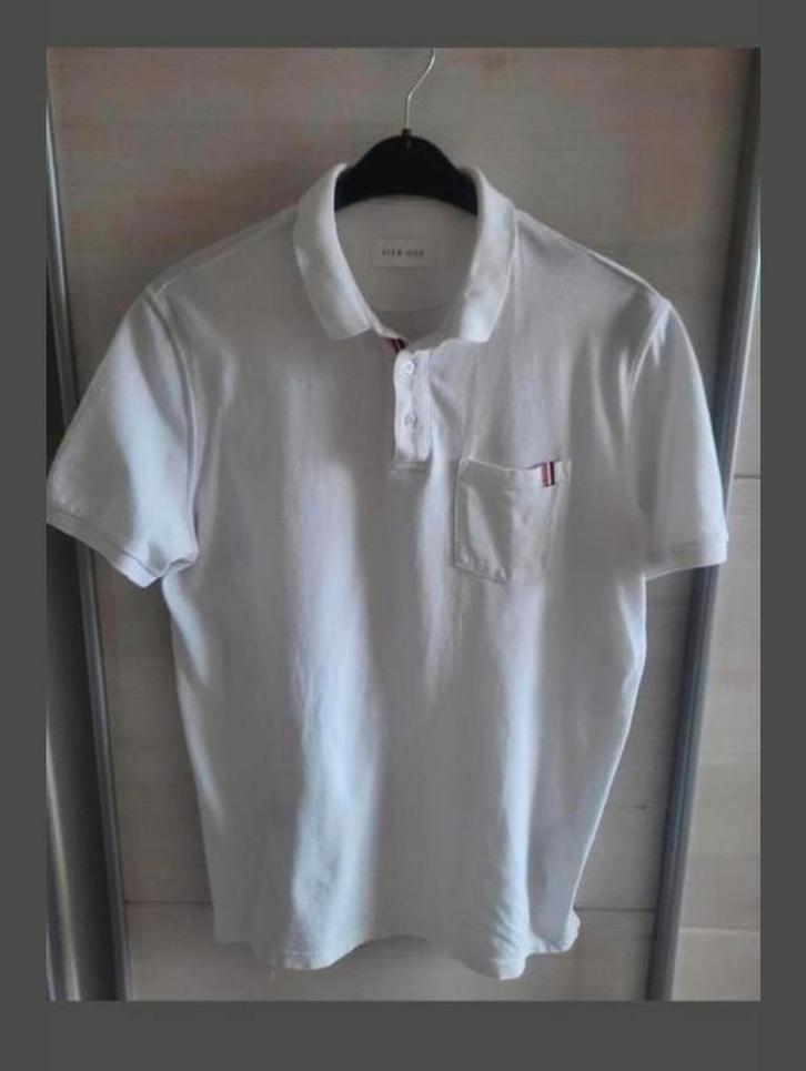 Zgan Witte polo Pier One 50/52, Kleding | Heren, Polo's, Zo goed als nieuw, Maat 48/50 (M), Wit, Ophalen of Verzenden
