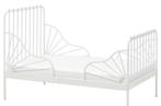 Ikea Minnen meegroeibed wit, Ophalen, 70 tot 85 cm, Zo goed als nieuw, Lattenbodem