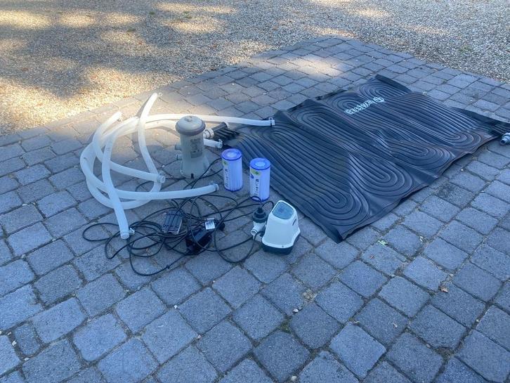 Intex Zwembad 390 cm met accessoires, Tuin en Terras, Zwembaden, Gebruikt, Opzetzwembad, Minder dan 80 cm, 200 tot 400 cm, 300 cm of meer