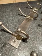 Nikkel Wandkapstok - Set van 2, Wandkapstok, Ophalen of Verzenden, Zo goed als nieuw, Minder dan 100 cm