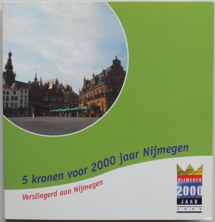 Speciale set penningen Nijmegen 1 Kroon 2005 in blister, Postzegels en Munten, Penningen en Medailles, Overige materialen, Nederland