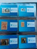 Verschillende zilveren coincards in album., Ophalen of Verzenden, Setje, Zilver
