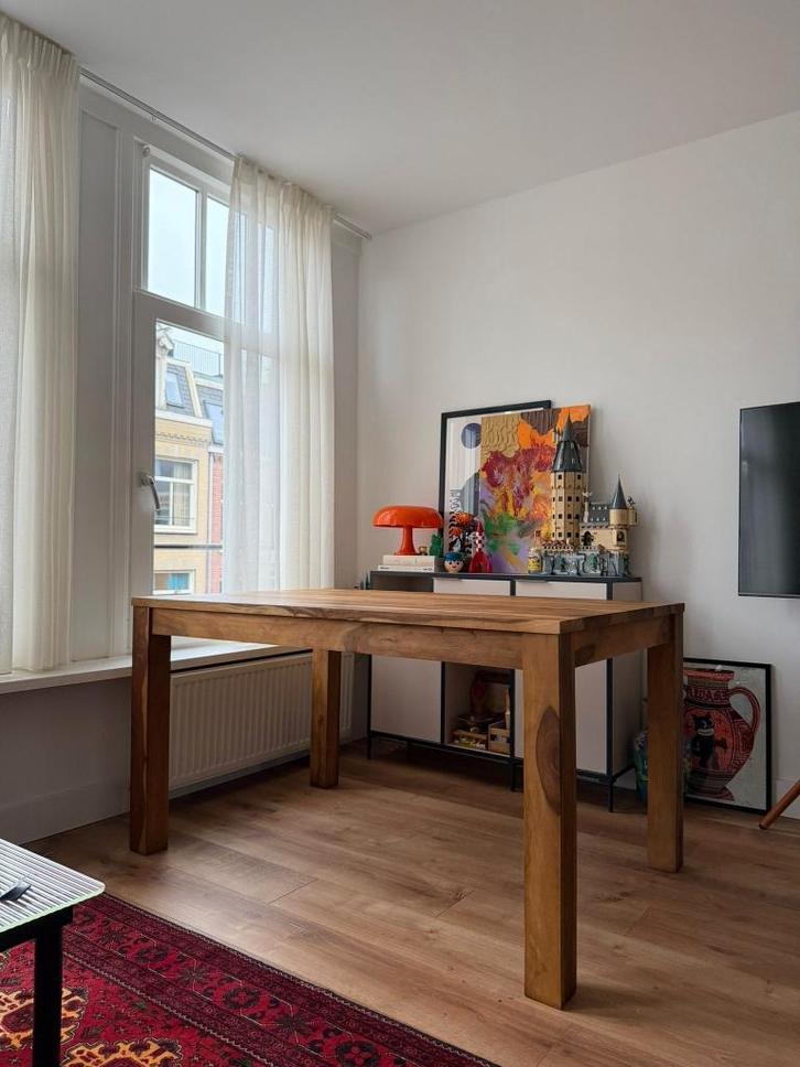 Solid Wood Dining Table – Sheesham (140  90  76 cm), Huis en Inrichting, Tafels | Eettafels, Gebruikt, 50 tot 100 cm, 100 tot 150 cm