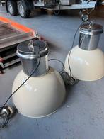 Industriële set van 2 hanglampen, Gebruikt, Metaal, 50 tot 75 cm, Ophalen