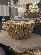 Schelpvaas rond vaas eric kuster style nieuw, Ophalen of Verzenden, Nieuw, Rond, Overige materialen