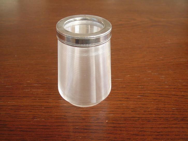 gaaf antiek lepelvaasje fries draadglas, Antiek en Kunst, Antiek | Glas en Kristal, Ophalen of Verzenden