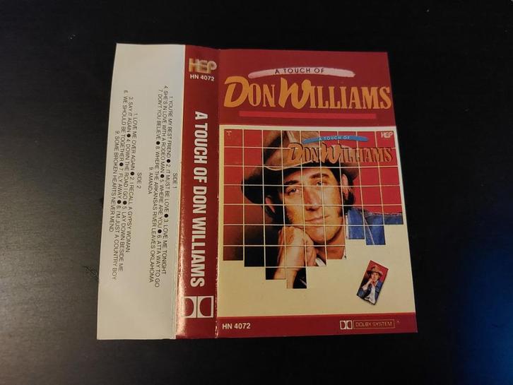 DON WILLIAMS - A TOUCH OF (CASSETTEBANDJE), Cd's en Dvd's, Cassettebandjes, Zo goed als nieuw, Origineel, Country en Western, 1 bandje