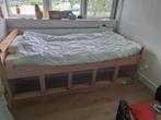 Bed van Stijgerhout , 1 persoons, Huis en Inrichting, Ophalen, 90 cm, Eenpersoons, Zo goed als nieuw