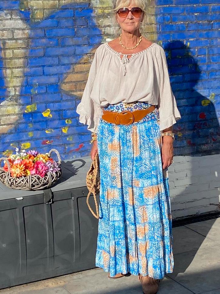 Ibiza rok Boho Bohemien Maat M/L, Kleding | Dames, Rokken, Nieuw, Verzenden