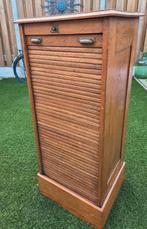Prachtig antiek eiken rolluik kastje kantoorkastje, Ophalen