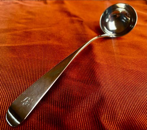 Antieke Zilveren Punchlepel, Robert Gray Schotland 18e eeuws, Antiek en Kunst, Antiek | Goud en Zilver, Zilver, Ophalen of Verzenden