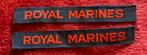 Royal Marines Naamlinten Mariniers leger militaire uniform, Ophalen of Verzenden, Marine, Engeland, Kleding of Schoenen