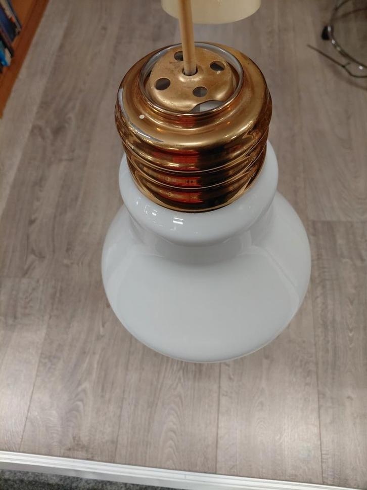 Ingo Maurer lamp 1970, Huis en Inrichting, Lampen | Lampenkappen, Gebruikt, Minder dan 25 cm, Rond, Wit, Ophalen of Verzenden