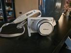 Nikon 1 S1 Systeemcamera met 11-27.5mm Lens - Wit, Gebruikt, Compact, Ophalen of Verzenden, Nikon