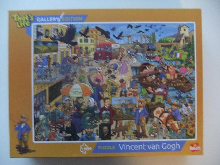 1000 stukjes puzzel Gallery Vincent van Gogh compleet, Hobby en Vrije tijd, Denksport en Puzzels, Gebruikt, Legpuzzel, 500 t/m 1500 stukjes