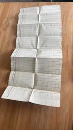 Postkoets tarieven blad, Ophalen of Verzenden