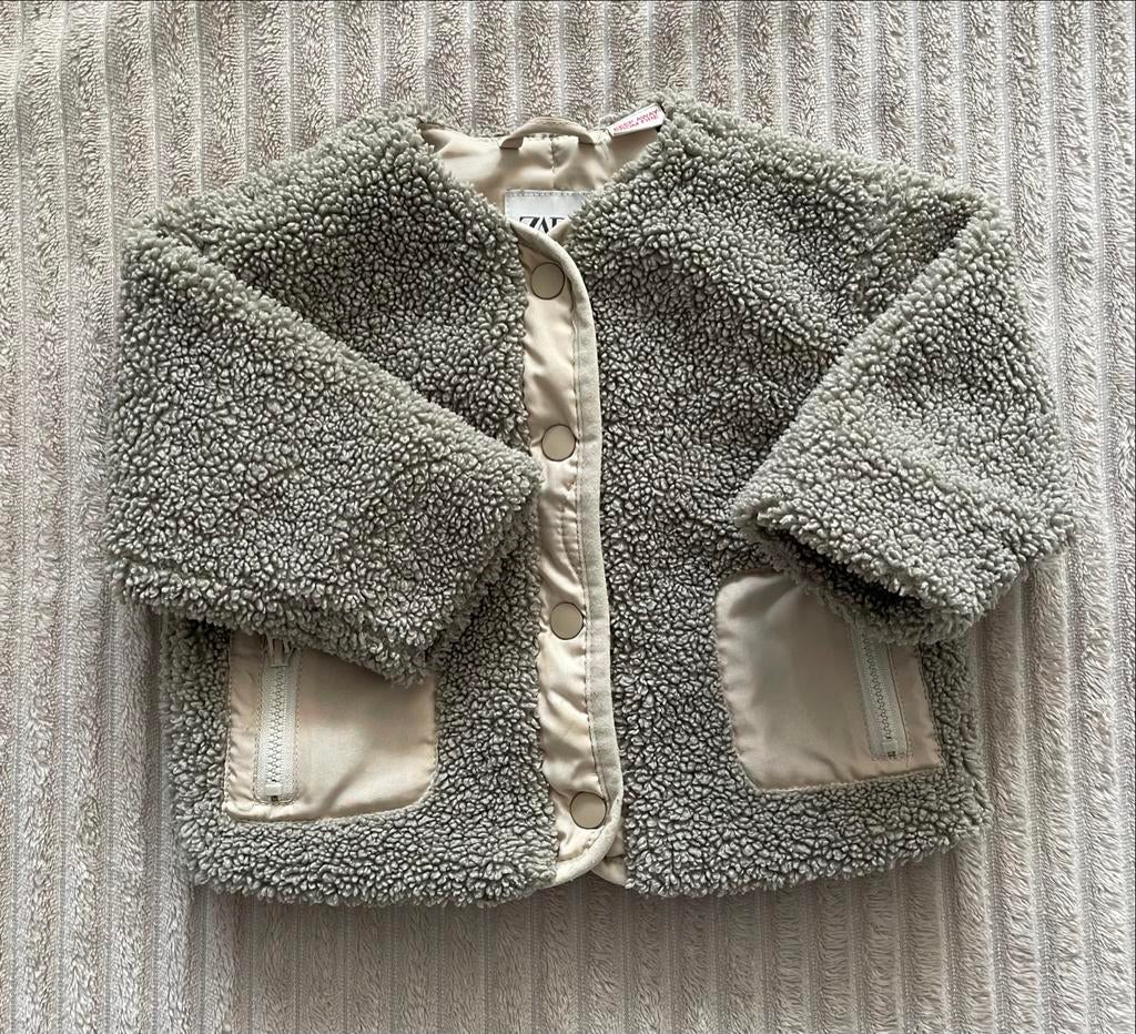 Teddy jasje ZARA maat 68, Ophalen of Verzenden, Zo goed als nieuw, Jongetje of Meisje, Jasje