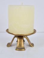 Vintage brutalist kandelaar messing mid century 1960 regency, Overige kleuren, N, Ophalen of Verzenden, N