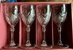 4 vintage wijnglazen van Fontenay kristal, Antiek en Kunst, Antiek | Glas en Kristal, Ophalen of Verzenden