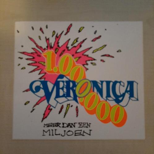 Vintage sticker meer dan 1 miljoen Veronica, Verzamelen, Stickers, Zo goed als nieuw, Ophalen of Verzenden