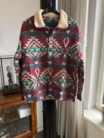 Vintage wollen shirt jas jaren 70 - Maat L, Ophalen of Verzenden, Nieuw, Maat 42/44 (L), Overige kleuren