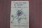 AJS singles 16MS 18S 1956 motorcycle instruction book, Ophalen of Verzenden, Overige merken