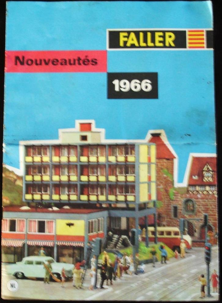 1 faller nouveautés 1966 folder brochure catalogus. 8 Blz me, Hobby en Vrije tijd, Modelauto's | Overige schalen, Zo goed als nieuw