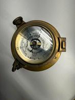 Koperen barometer patrijspoort, Ophalen of Verzenden, Zo goed als nieuw, Onbekend, Onbekend