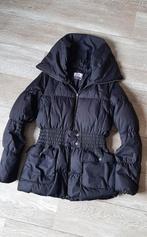 Zwarte Vero Moda winterjas met elastiek - Maat M, Ophalen of Verzenden