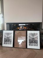 Fotolijsten van aluminium zwart 40x60, Ophalen, 50 tot 75 cm, Metaal of Aluminium, Zo goed als nieuw