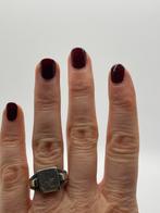 A460 Prachtige zilveren zegelring maat 19,5, Sieraden, Tassen en Uiterlijk, Antieke sieraden, Ophalen of Verzenden, Zilver, Ring