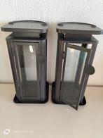 2 mooie ikea lantaarns antraciet 30 cm hoog, Huis en Inrichting, Ophalen of Verzenden
