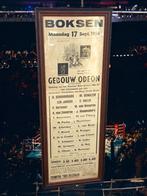 XXL boks poster, boks affiche bokswedstrijden uit 1956👊, Ophalen, Met lijst, Sport, A1 t/m A3