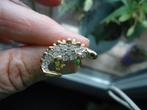 mooie pin broche verguld van BALLOU reg.d dino met rood oogj, Met kristal, Overige materialen, Minder dan 4 cm, Ophalen of Verzenden