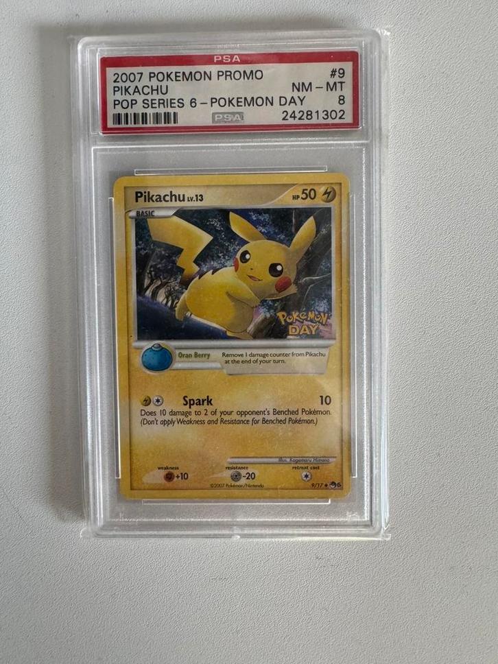 Pokemon pikachu pop serie 6 psa8 pokemonday stamp, Hobby en Vrije tijd, Verzamelkaartspellen | Pokémon, Nieuw, Ophalen of Verzenden