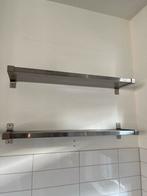 RVS Wandplanken met Beugels Ikea, Huis en Inrichting, Woonaccessoires | Wandplanken en Boekenplanken, Ophalen, Gebruikt