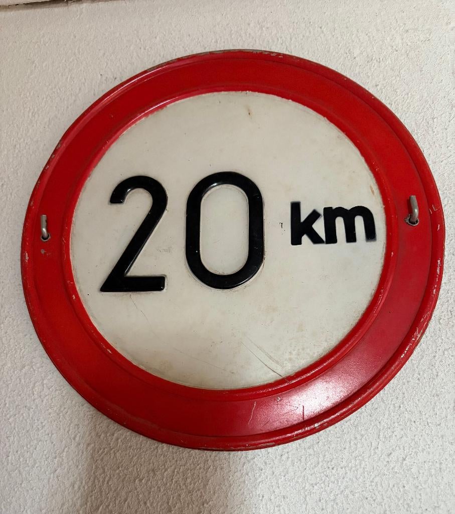 verkeersbord 20 km/u diameter 25 cm, Ophalen of Verzenden