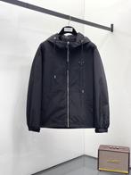 PRADA Re-Nylon Windbreaker Jas - Maat M, Ophalen of Verzenden, Zo goed als nieuw, Maat 48/50 (M), Zwart